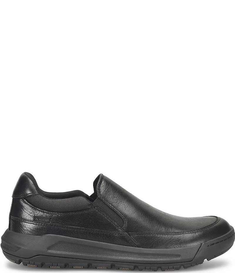 ALIGN Men's Elliott Water Resistant Leather Slip On Sneakers