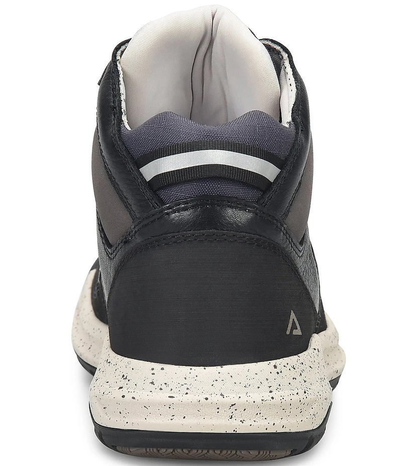 ALIGN Men's Enzo Water Resistant Leather and Suede High Top Sneakers