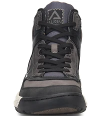 ALIGN Men's Enzo Water Resistant Leather and Suede High Top Sneakers