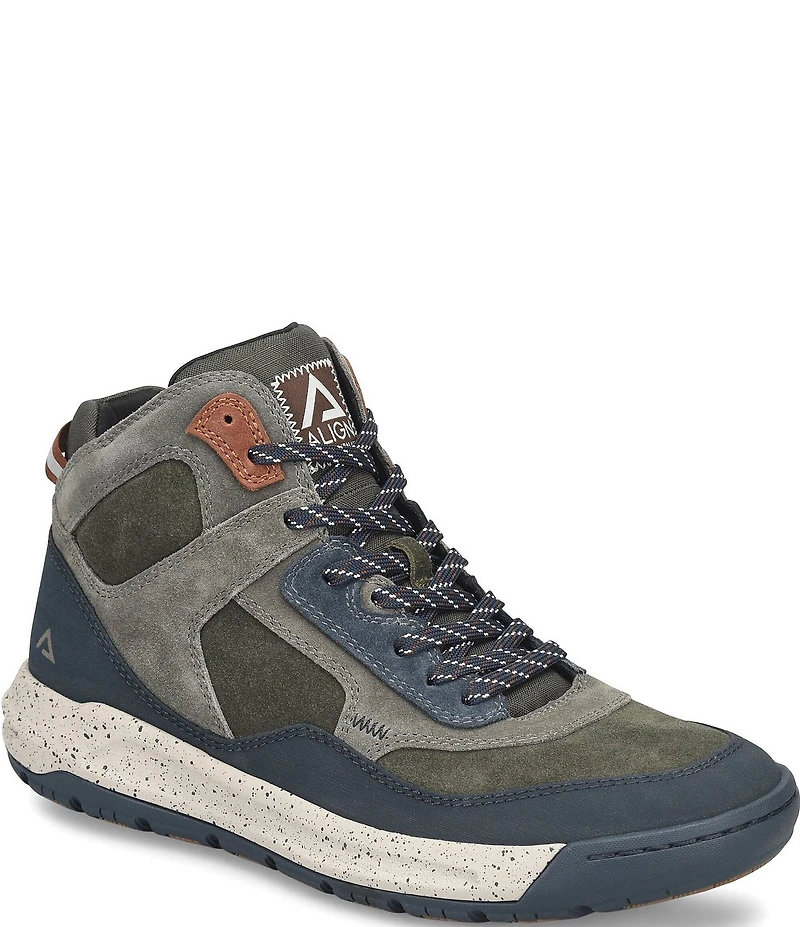 ALIGN Men's Enzo Water Resistant Suede High Top Sneakers