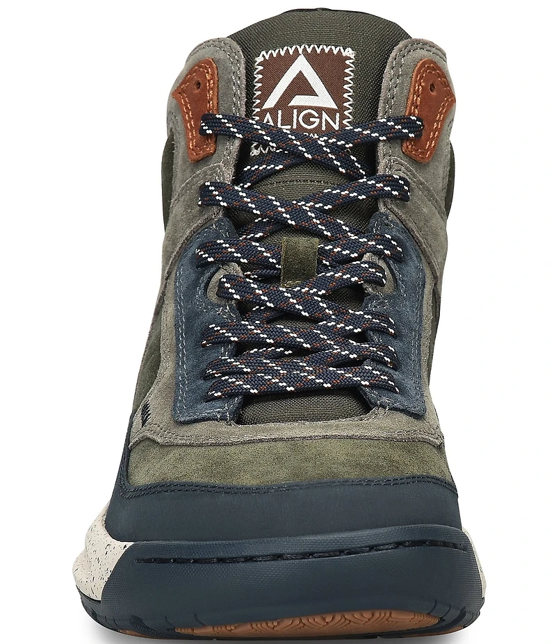 ALIGN Men's Enzo Water Resistant Suede High Top Sneakers