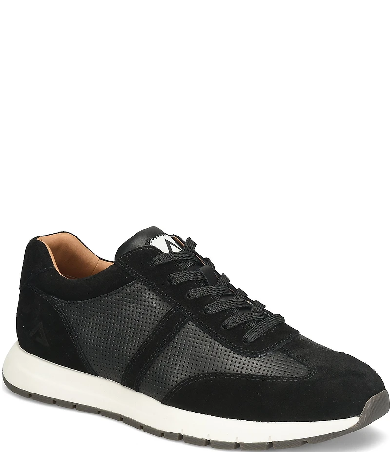 ALIGN Men's Hudson Perforated Leather Suede Sneakers