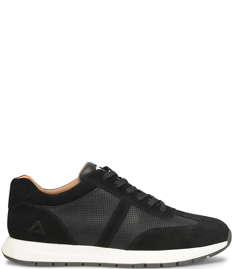 ALIGN Men's Hudson Perforated Leather Suede Sneakers