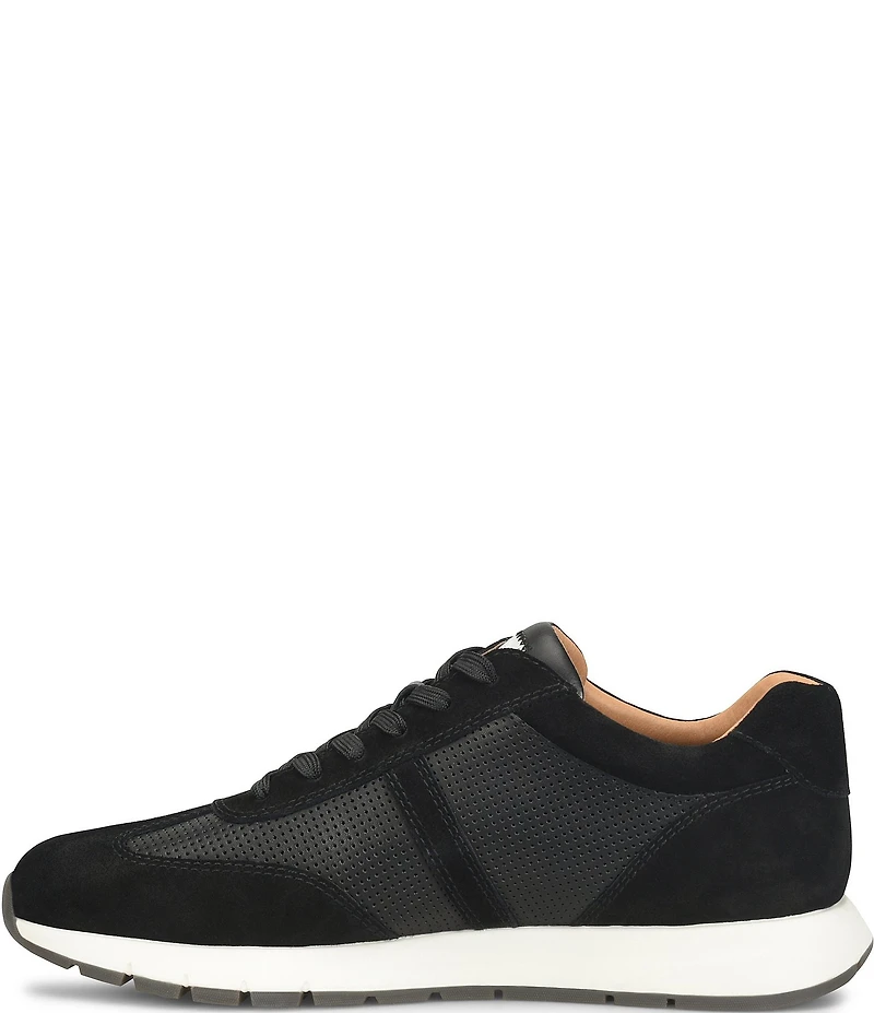 ALIGN Men's Hudson Perforated Leather Suede Sneakers