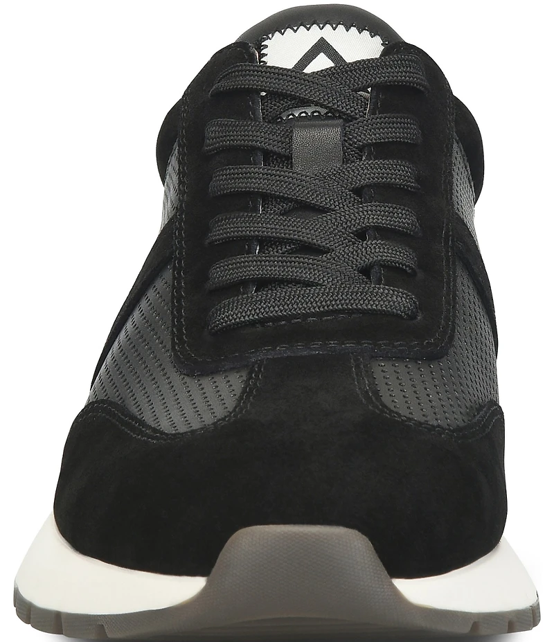 ALIGN Men's Hudson Perforated Leather Suede Sneakers
