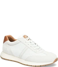 ALIGN Men's Hudson Perforated Leather Suede Sneakers