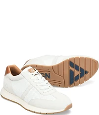 ALIGN Men's Hudson Perforated Leather Suede Sneakers