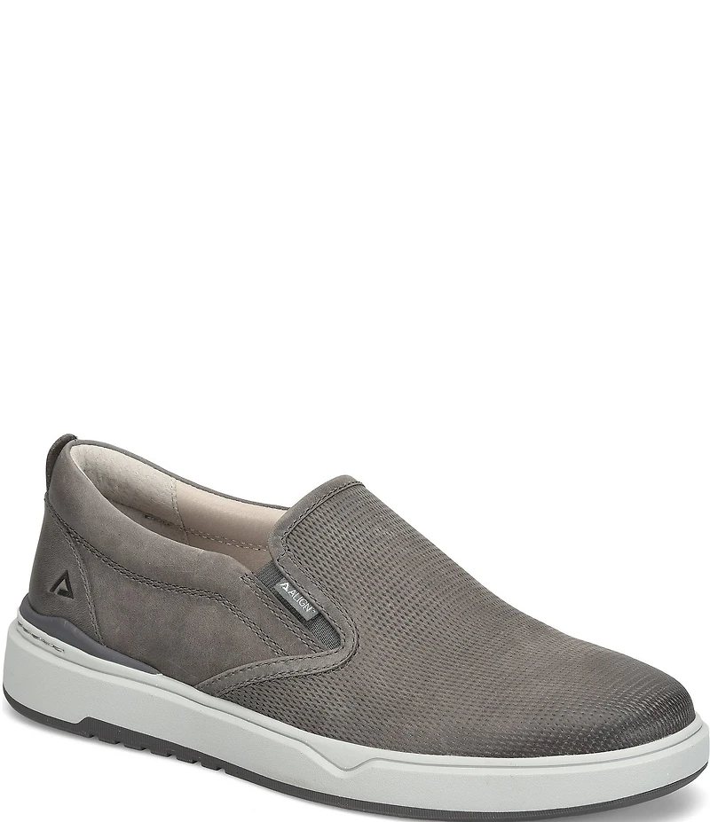 ALIGN Men's Jacob Oily Distressed Leather Slip-On Sneakers