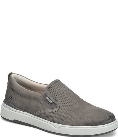 ALIGN Men's Jacob Oily Distressed Leather Slip-On Sneakers
