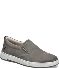 ALIGN Men's Jacob Oily Distressed Leather Slip-On Sneakers