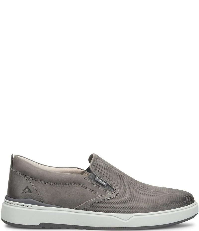 ALIGN Men's Jacob Oily Distressed Leather Slip-On Sneakers