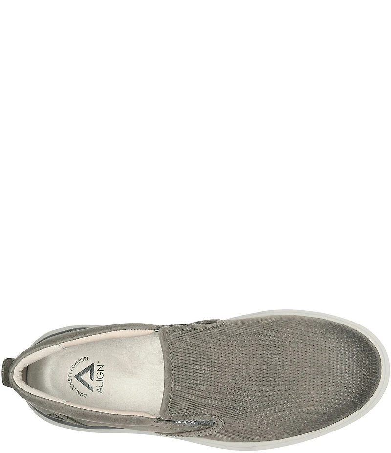 ALIGN Men's Jacob Oily Distressed Leather Slip-On Sneakers