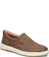 ALIGN Men's Jacob Oily Distressed Leather Slip-On Sneakers