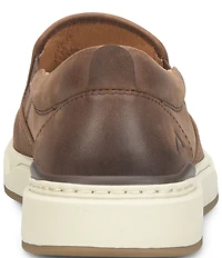 ALIGN Men's Jacob Oily Distressed Leather Slip-On Sneakers