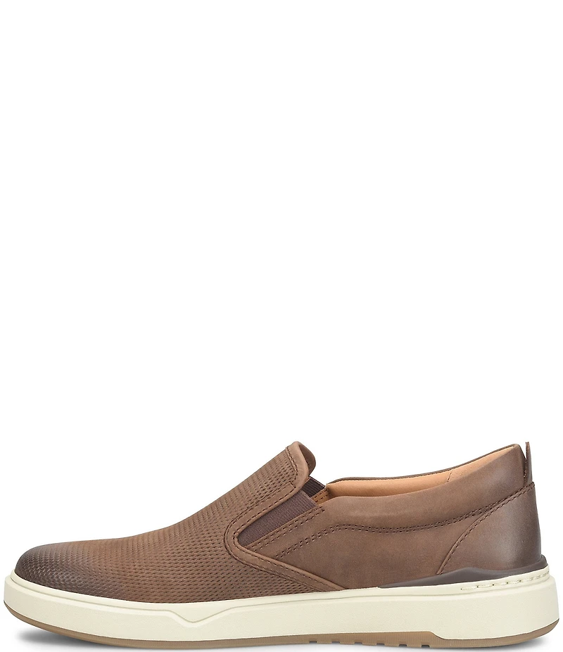 ALIGN Men's Jacob Oily Distressed Leather Slip-On Sneakers