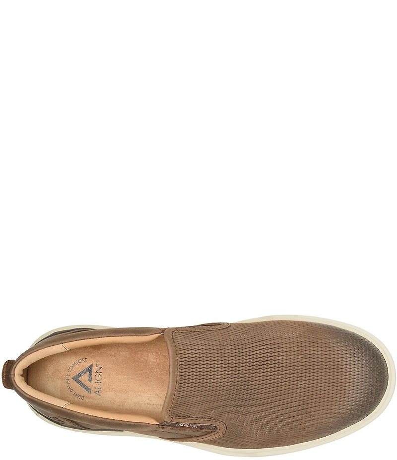 ALIGN Men's Jacob Oily Distressed Leather Slip-On Sneakers