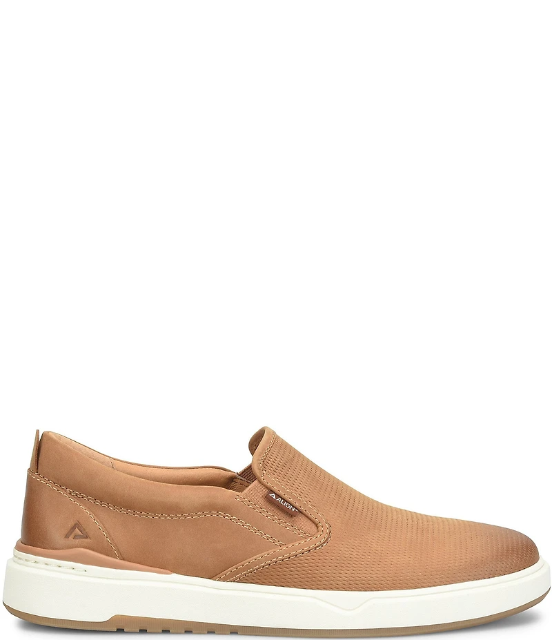 ALIGN Men's Jacob Oily Distressed Leather Slip-On Sneakers