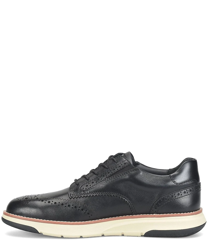 ALIGN Men's Sterling Leather Hybrid Brogue Detail Wingtip Oxfords