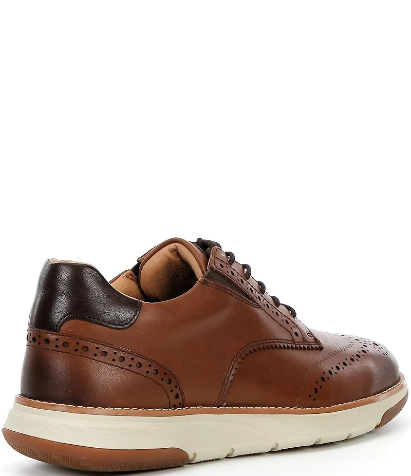 ALIGN Men's Sterling Leather Hybrid Brogue Detail Wingtip Oxfords