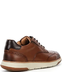 ALIGN Men's Sterling Leather Hybrid Brogue Detail Wingtip Oxfords