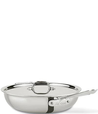 All-Clad D3 Stainless 3-Ply Bonded Weeknight Pan With Lid, 4 Qt.