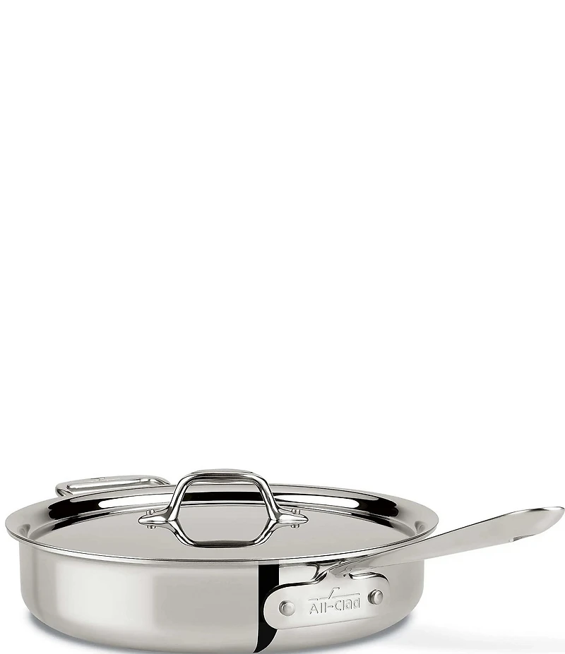 All-Clad D3 Stainless Steel Sauteuse Pan, 3 Qt.