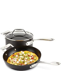 All-Clad Essentials Nonstick Fry & Sauce Pan with Lid Set, 2.5 & 8.5 Qt.