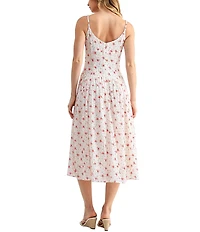 All in Favor Cami Drop Waist Midi Dress