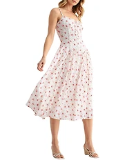 All in Favor Cami Drop Waist Midi Dress