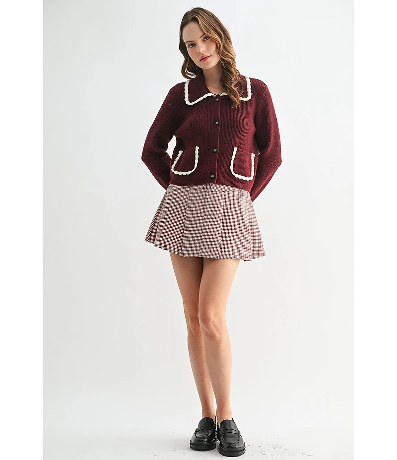 All in Favor Collard Button Front Cardigan