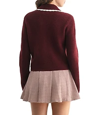 All in Favor Collard Button Front Cardigan