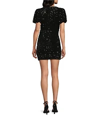 All in Favor Embellished Three Bow Mini Dress