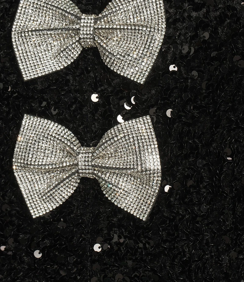 All in Favor Embellished Three Bow Mini Dress