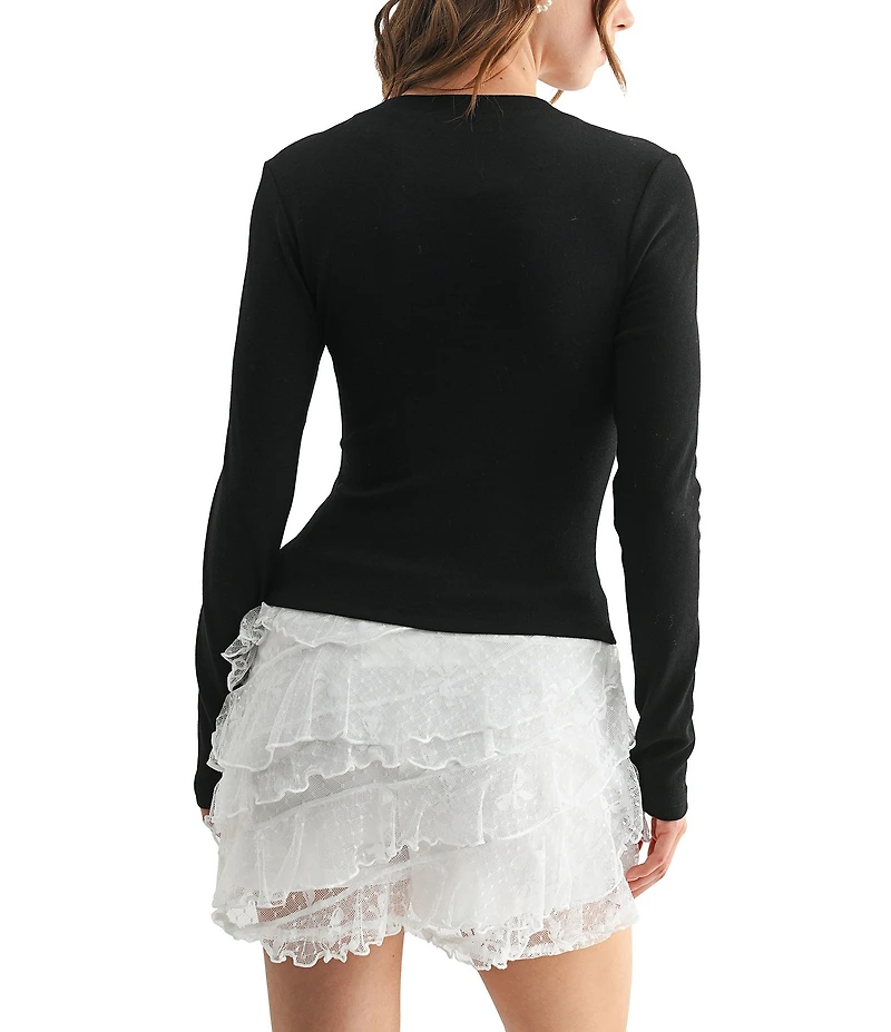 All In Favor Knit Long Sleeve Top