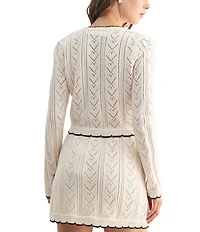 All in Favor Long Sleeve Bow Cardigan
