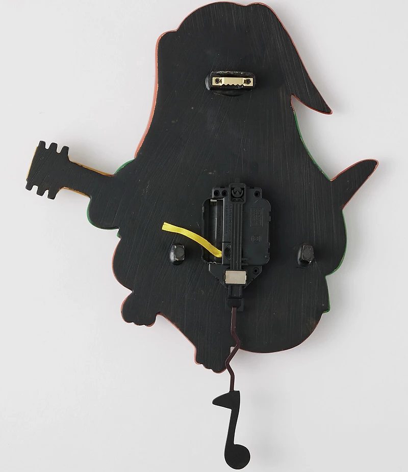 Allen Designs by Enesco Barkoustic Dog Playing the Guitar Battery-Operated Sculpted Pendulum Wall Clock