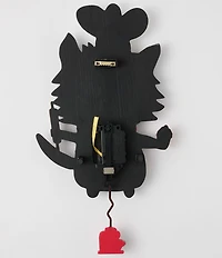 Allen Designs by Enesco Cat Wearing Chef Hat Sugar Paws Battery-Operated Sculpted Pendulum Wall Clock