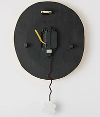 Allen Designs by Enesco Collection Blooming Bright Smiling Sun Battery-Operated Sculpted Pendulum Wall Clock