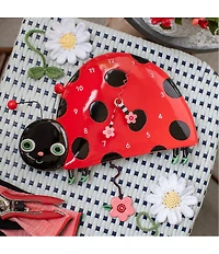 Allen Designs by Enesco Dotty the Smiling Ladybug Battery-Operated Sculpted Pendulum Wall Clock