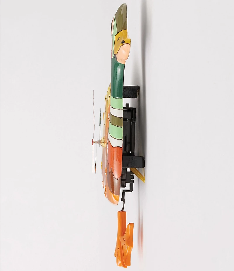 Allen Designs by Enesco Waddles the Duck Battery-Operated Sculpted Pendulum Wall Clock