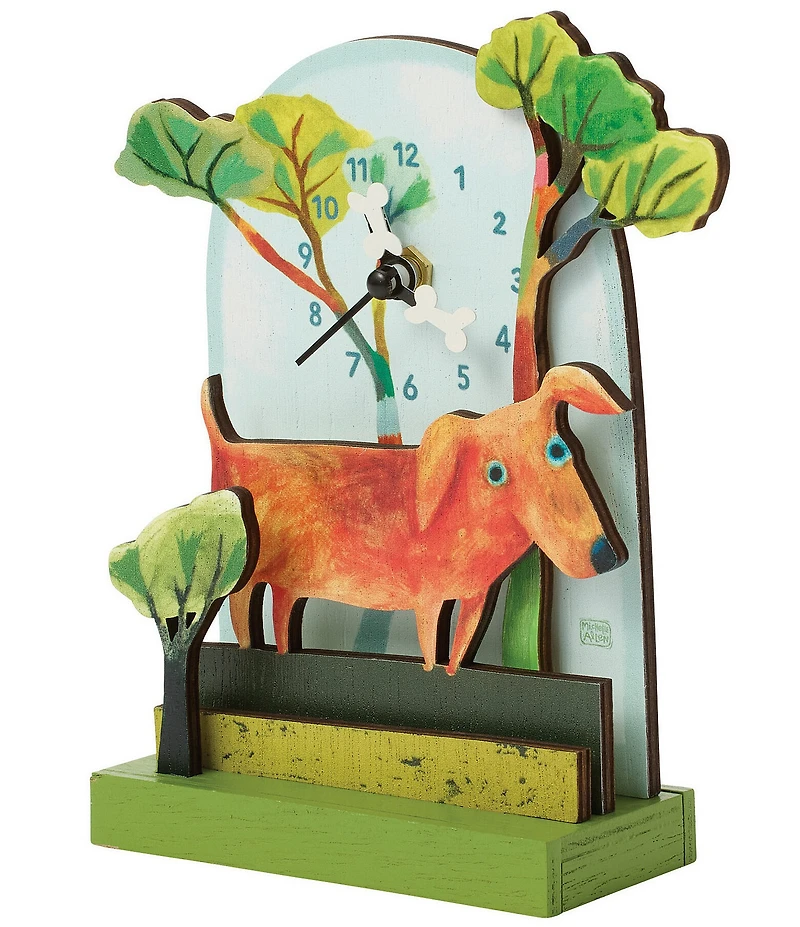 Allen Designs Forest Friend Wood Desk Clock