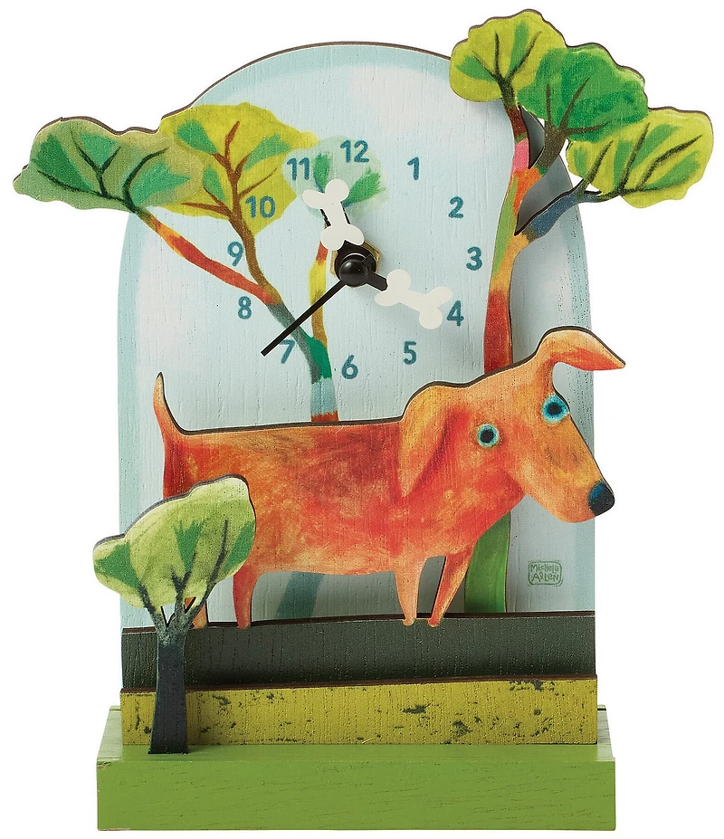 Allen Designs Forest Friend Wood Desk Clock