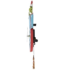 Allen Designs Grinch Santa Wall Clock