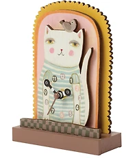 Allen Designs Purrfect Time Wood Desk Clock