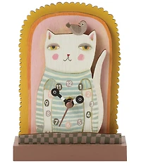 Allen Designs Purrfect Time Wood Desk Clock