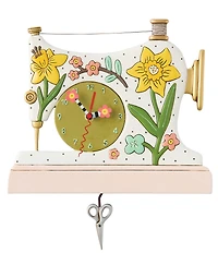 Allen Designs Snip And Stitch Floral Wall Clock