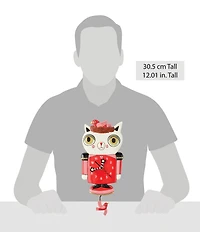 Allen Designs Such Nuts Cat Wall Clock