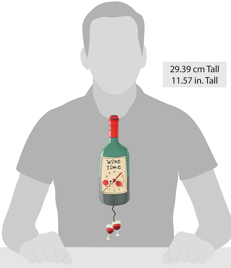 Allen Designs Time For Wine Wall Clock