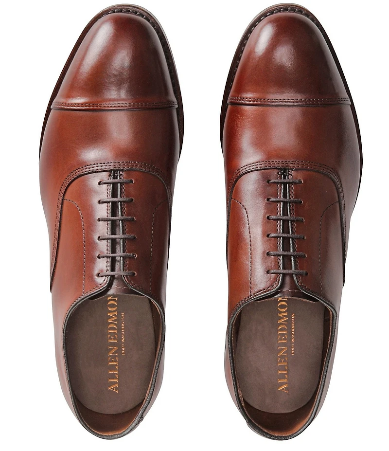 Allen-Edmonds Men's Park Avenue Cap-Toe Leather Dress Oxfords