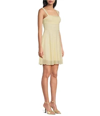 Allison & Kelly Beaded Sequin Embellished Cowl Neck Tie Back Dress